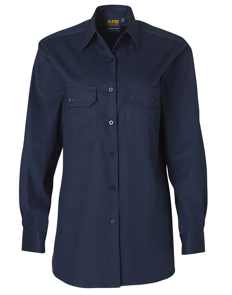 WOMEN'S COTTON DRILL WORK SHIRT