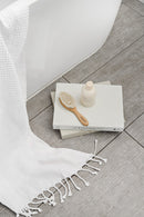 Waffle Turkish Towel - White