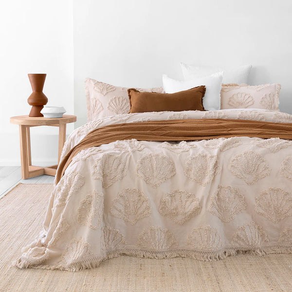 Hydra Coverlet Set - Pebble