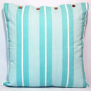Sea Green White Stripe Cushion Cover