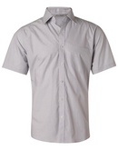 Fine Stripe Shirt For Men - Short Sleeve