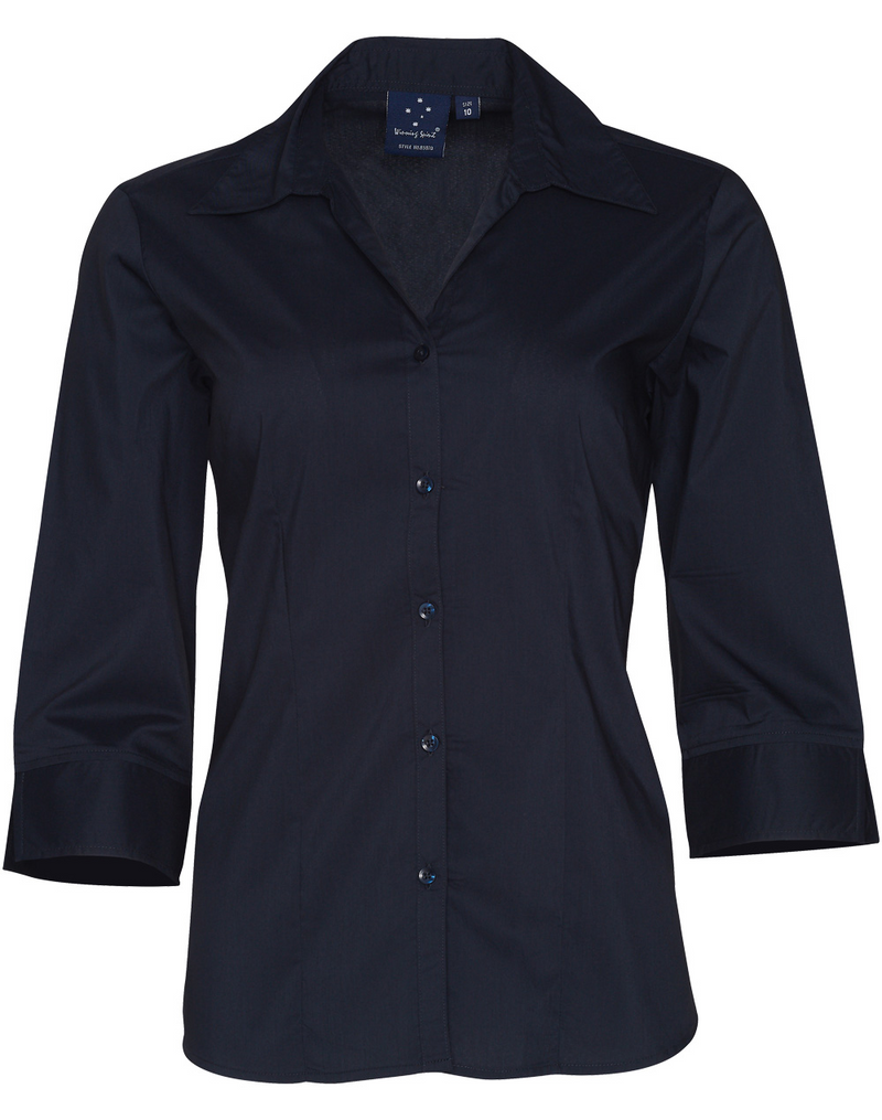 Teflon Executive Shirt For Women - 3/4 Sleeve