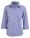 Multi-Tone Check Shirt For Women - 3/4 Sleeves