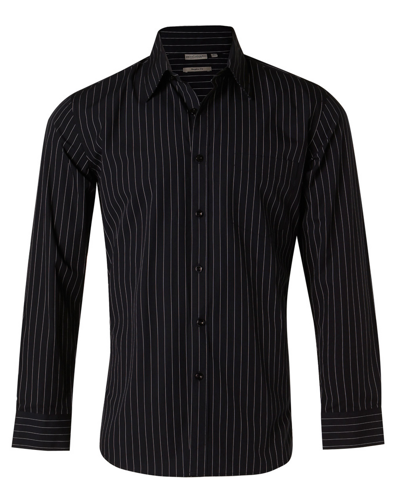 Pin Stripe Shirt For Men - Long Sleeve