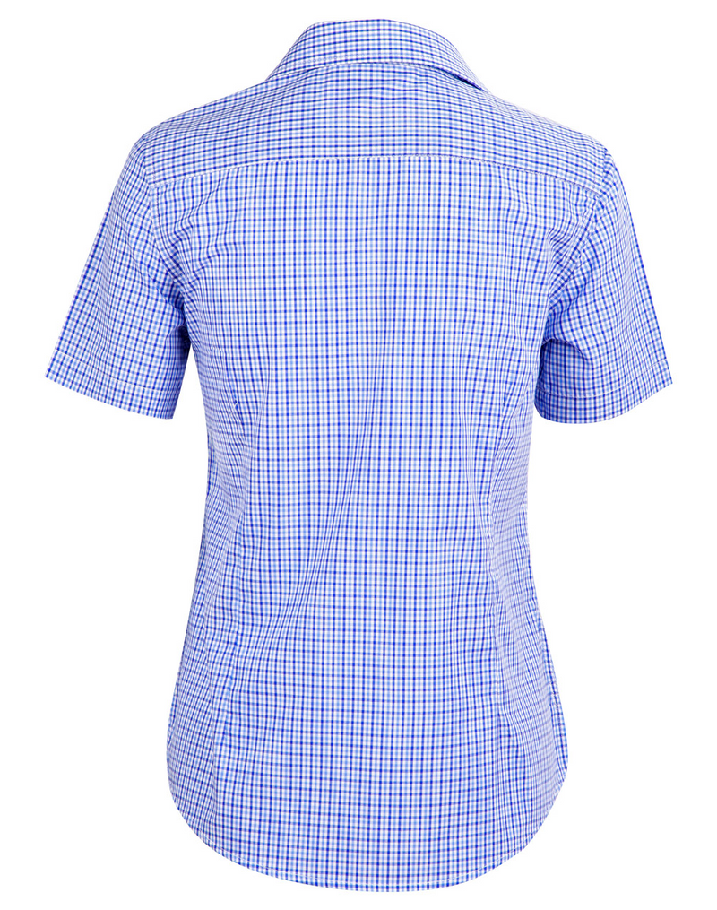 Multi-Tone Check Shirt For Women - Short Sleeves