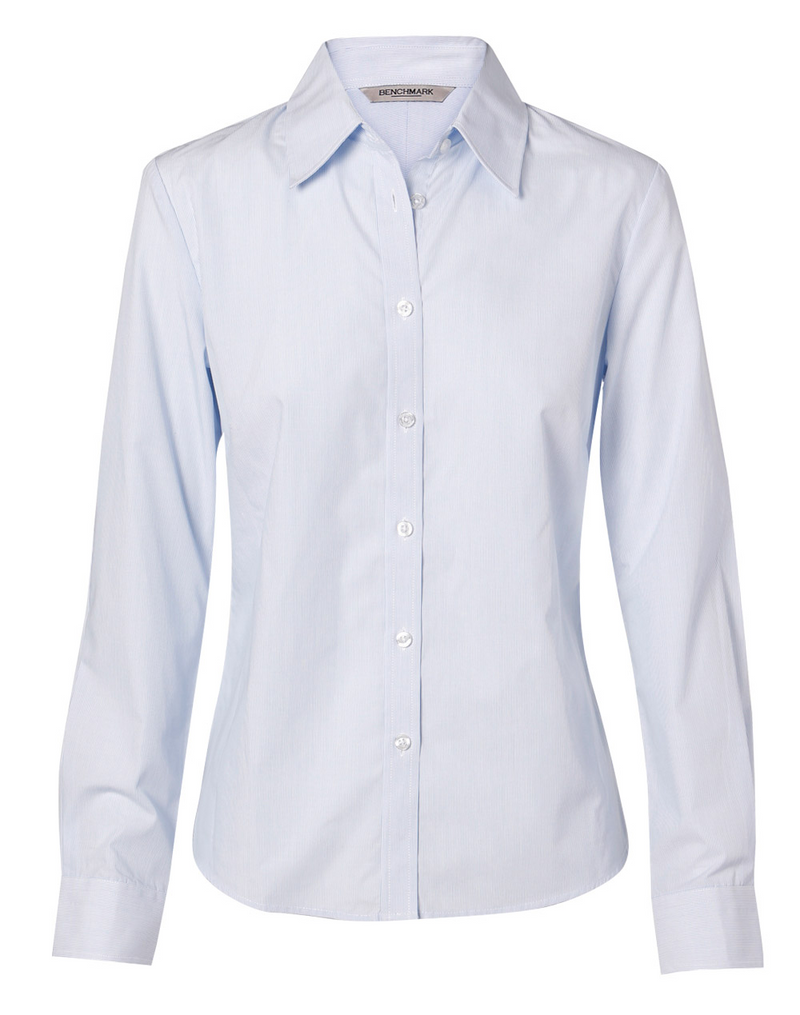 Fine Stripe Shirt For Women -Long Sleeves