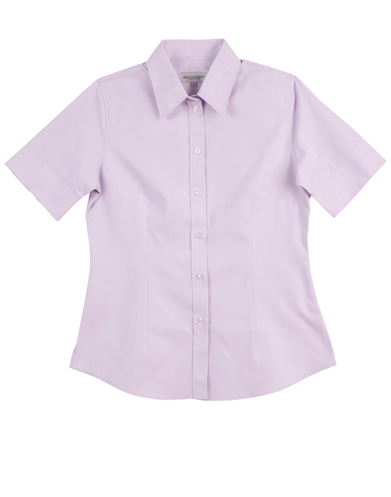 CVC Oxford Shirt For Women - Short Sleeve