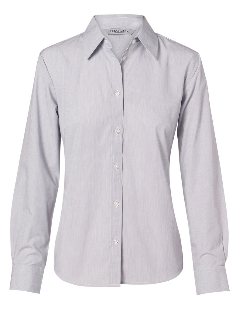 Fine Stripe Shirt For Women -Long Sleeves