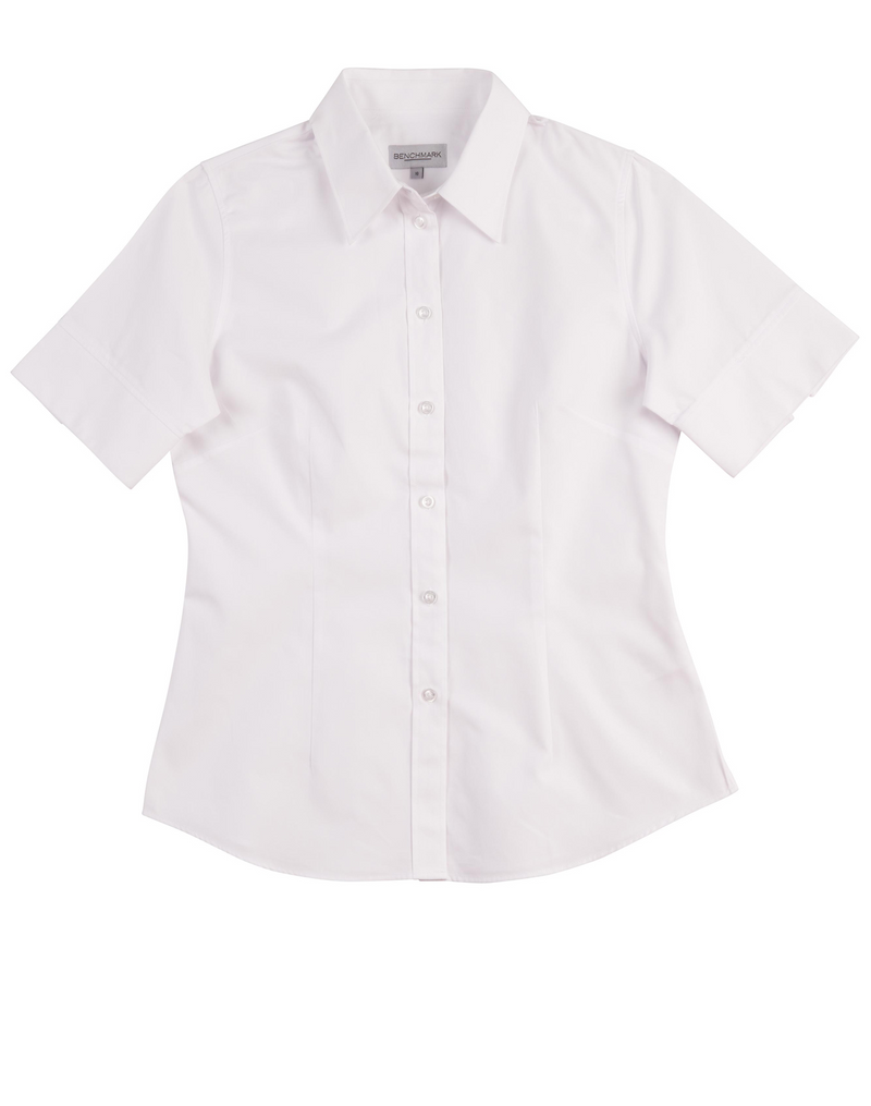 CVC Oxford Shirt For Women - Short Sleeve