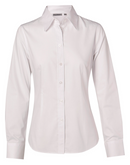 Cotton/Poly Stretch Shirt For Women's - Long Sleeve