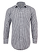 Gingham Check Shirt With Roll-Up Tab Sleeve For Men - Long Sleeve