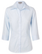 Self Stripe Shirt For Women - 3/4 Sleeve