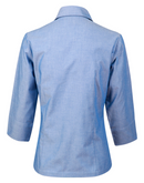 Chambray Shirt For Women - 3/4 Sleeve