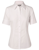 Self Stripe Shirt For Women - Short Sleeve