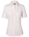 Self Stripe Shirt For Women - Short Sleeve