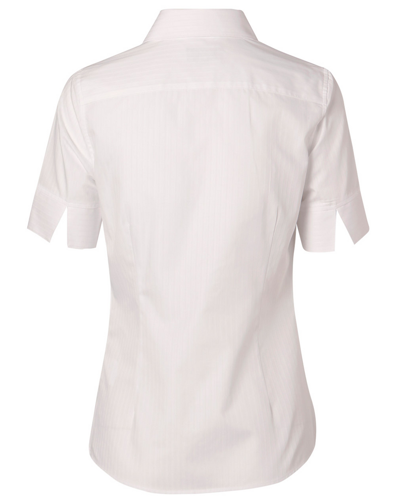 Self Stripe Shirt For Women - Short Sleeve