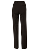 Wool Blend Stretch Slim Leg Flexi Waist Pants For Women