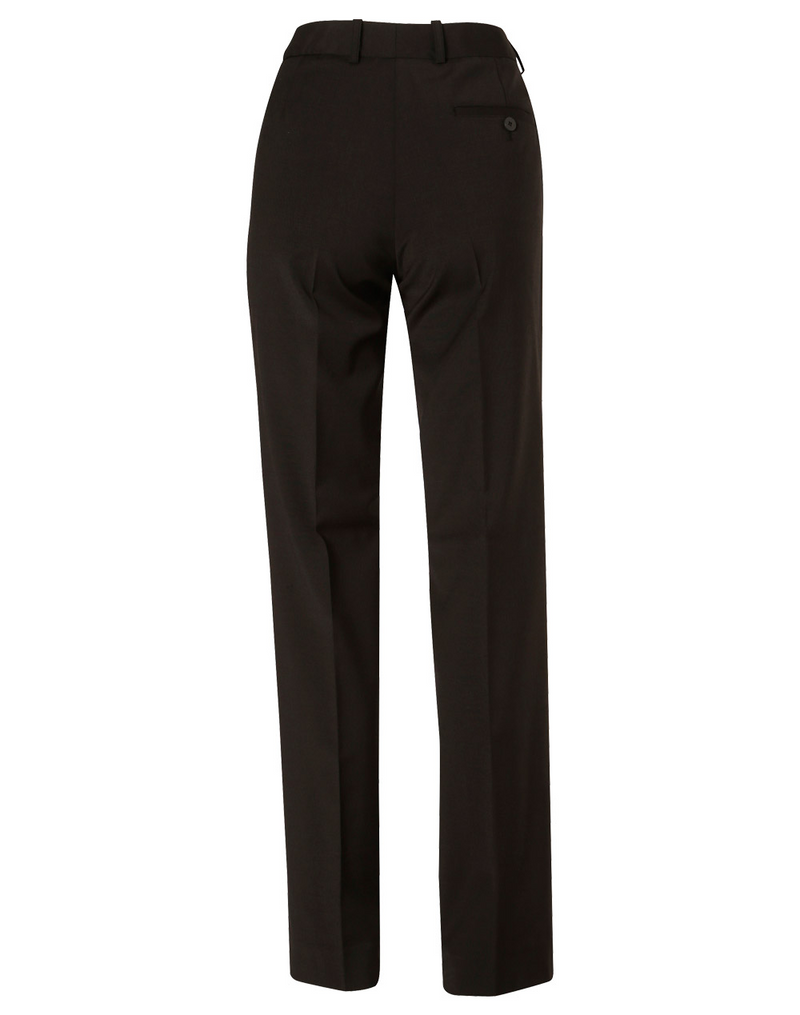 Wool Blend Stretch Slim Leg Flexi Waist Pants For Women