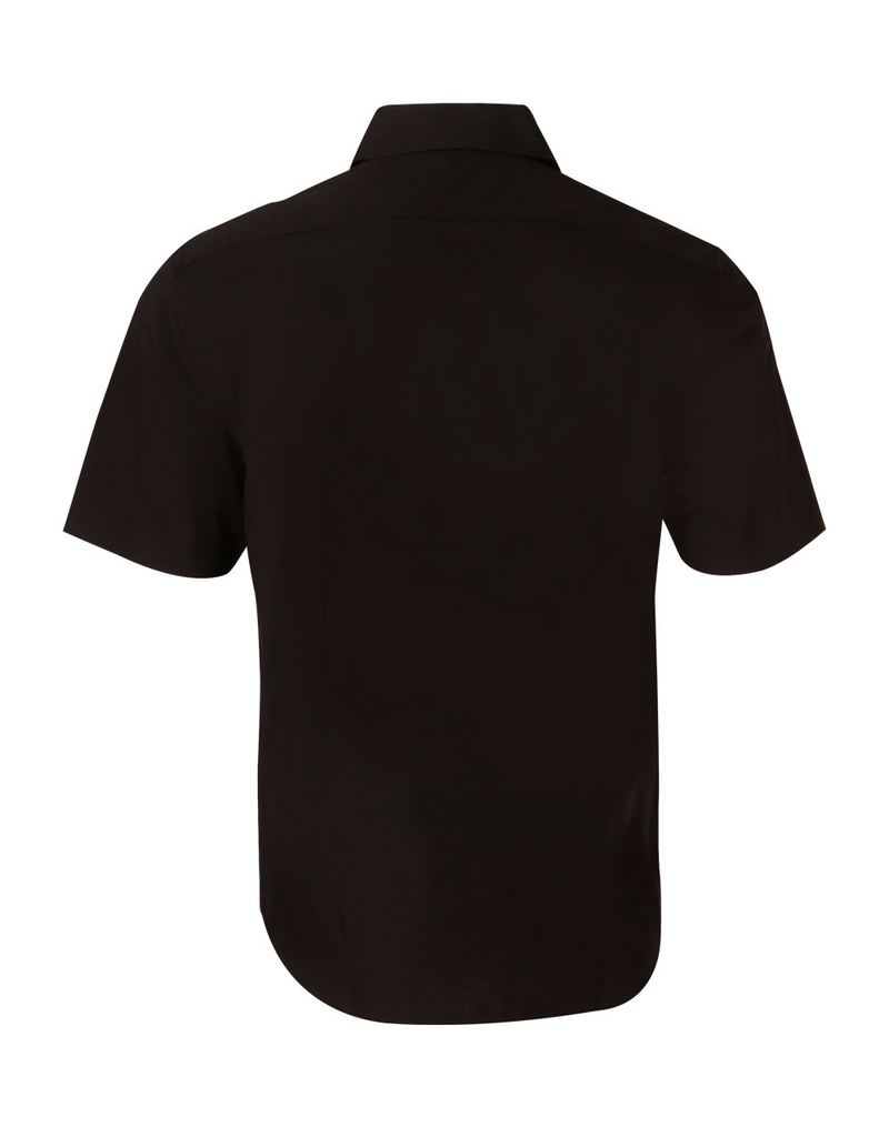 Cotton/Poly Stretch Shirt For Men - Short Sleeve