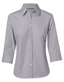 Fine Stripe Shirt For Women - 3/4 Slevees