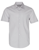 Ticking Stripe Shirt For Men - Short Sleeve