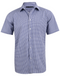 Multi-Tone Check Shirt For Men - Short Sleeve