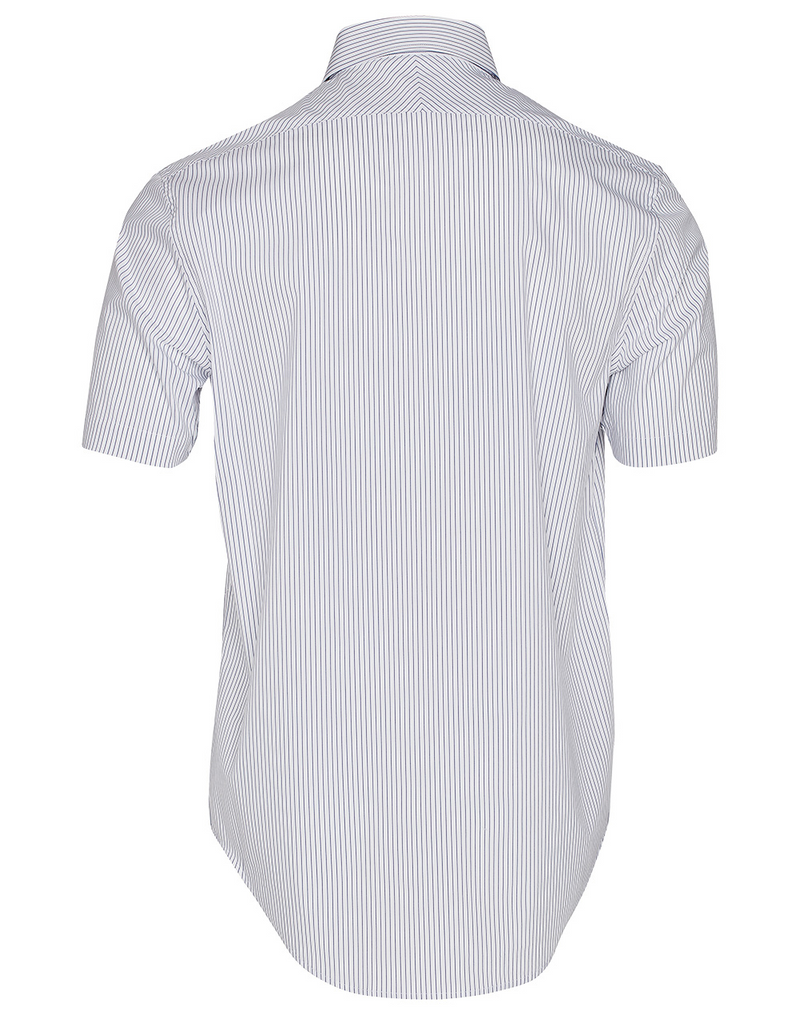 Ticking Stripe Shirt For Men - Short Sleeve