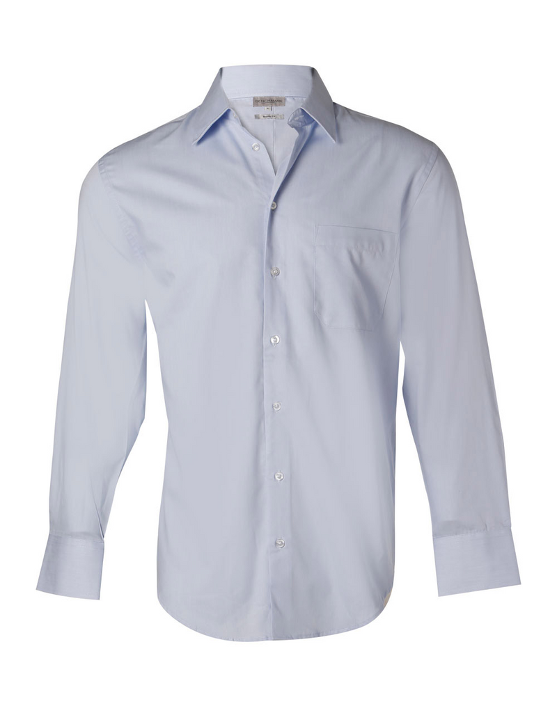 Fine Twill Shirt For Men - Long Sleeve