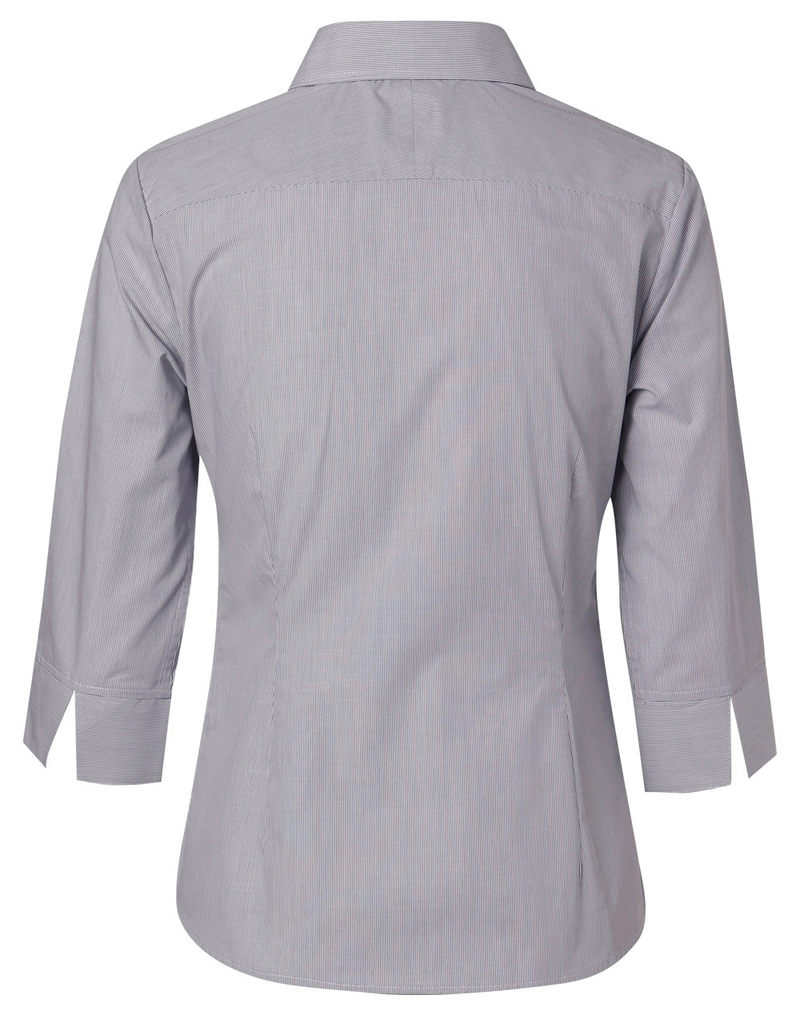 Fine Stripe Shirt For Women - 3/4 Slevees