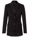 Poly/Viscose Stretch Cropped Jacket For Women - Two Button