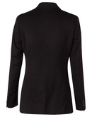 Poly/Viscose Stretch Cropped Jacket For Women - Two Button