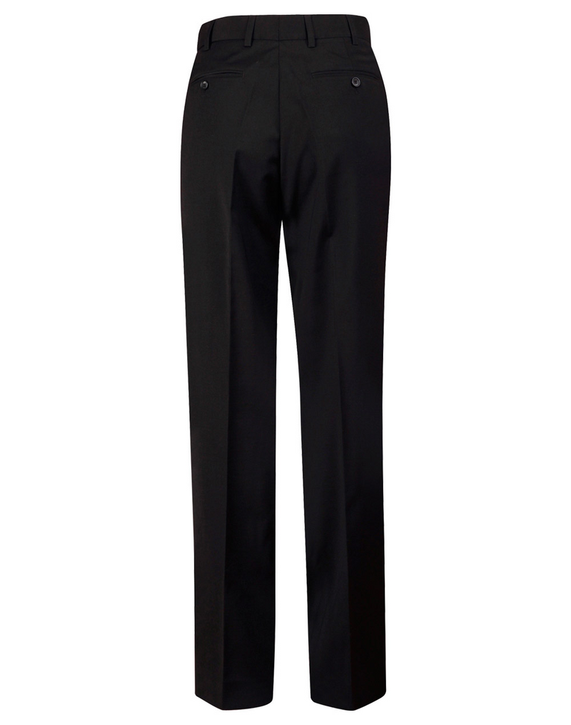 Wool Blend Stretch Flexi Waist Pants For Pants