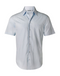 Self Stripe Shirt For Men - Short Sleeve