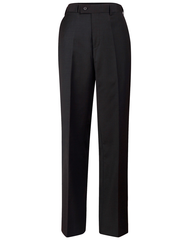 Wool Blend Stretch Flexi Waist Pants For Pants