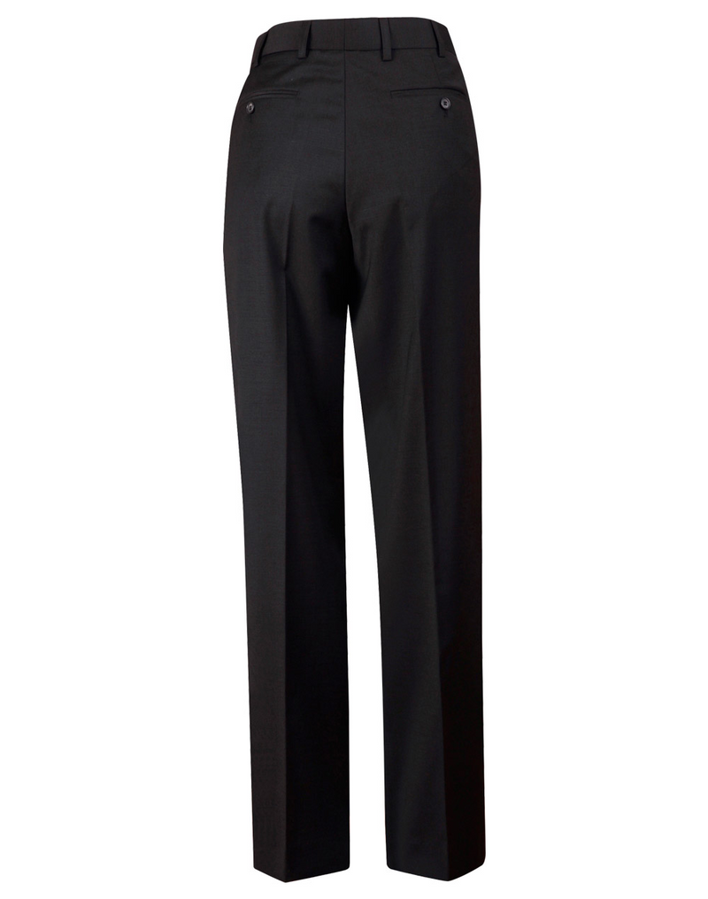 Wool Blend Stretch Flexi Waist Pants For Pants