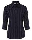 Pin Stripe Shirt For Women - 3/4 Sleeve