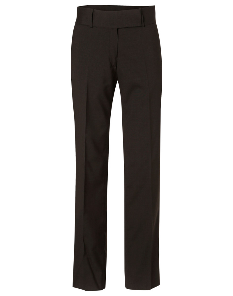 Wool Blend Stretch Pants For Women