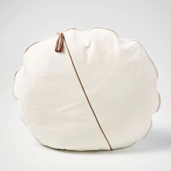 Circlyn Velvet Cushion - White