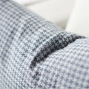 Ordonne Linen Houndstooth Cushion - Navy