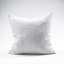 Ordonne Linen Houndstooth Cushion - Silver Grey