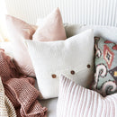 Rafflad Linen Cushion - Ivory