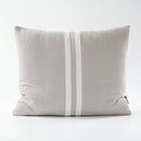 Simpatico Cushion - Silver Grey/White