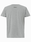 A grey coloured work tee for men with ribbed neck style. It is made up of lightweight and airy cotton fabric for ease of movement and comfort. Also comes with Bioscience Fresche microbial treatment.