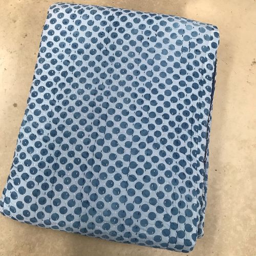 Indigo Blanket Blue Polkadot