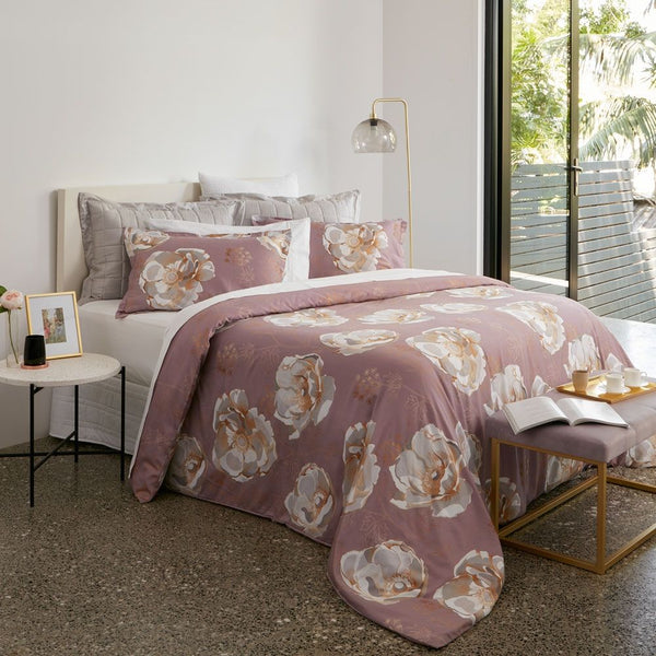 Mauve Eden Duvet Cover Set