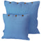 Resort Premium Solid Blue Cushion Cover