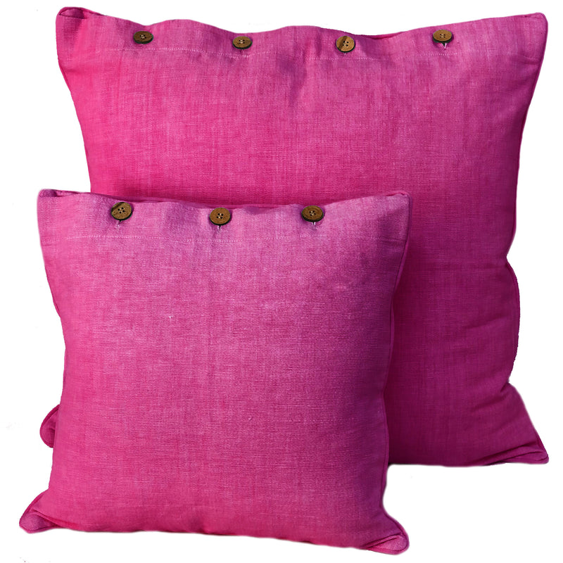 Resort Premium Solid Fushcia Cushion Cover