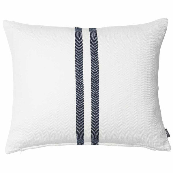 Simpatico Cushion - White/Navy