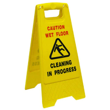 Caution Sign - Wet Floor Yellow